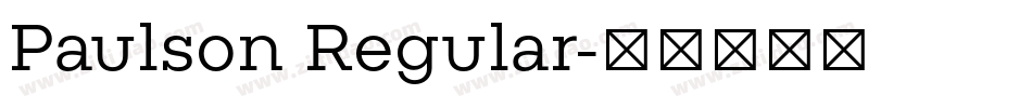 Paulson Regular字体转换